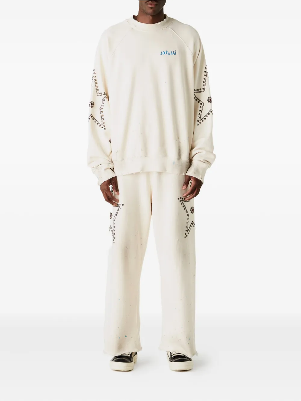 SATOSHI NAKAMOTO star-studded crew-neck sweatshirt | Sweatshirts | Image 2