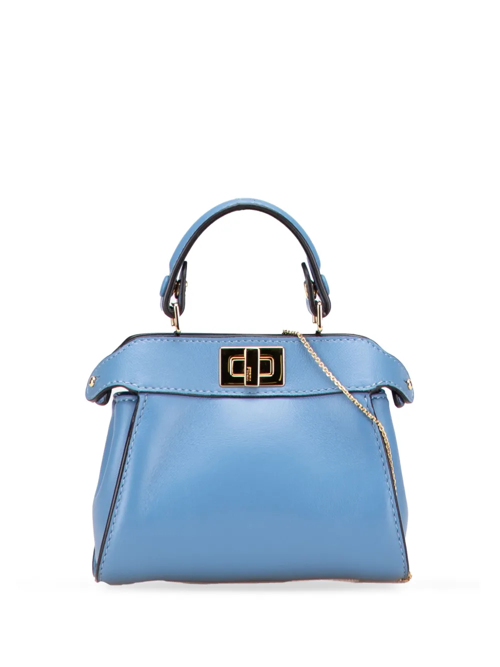 Fendi Pre-Owned 2000-2010 Nano Nappa Peekaboo satchel - ブルー Fendi Pre-Owned 2000-2010 Nano Nappa Peekaboo satchel - ブルー