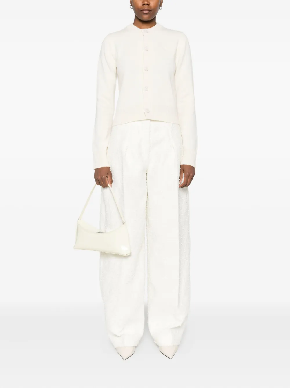 Ami Alexandre Mattiussi Button-front Cardigan In Neutral