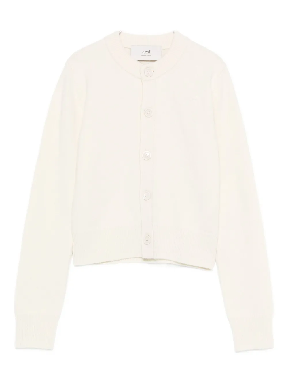 Ami Alexandre Mattiussi Button-front Cardigan In Neutral