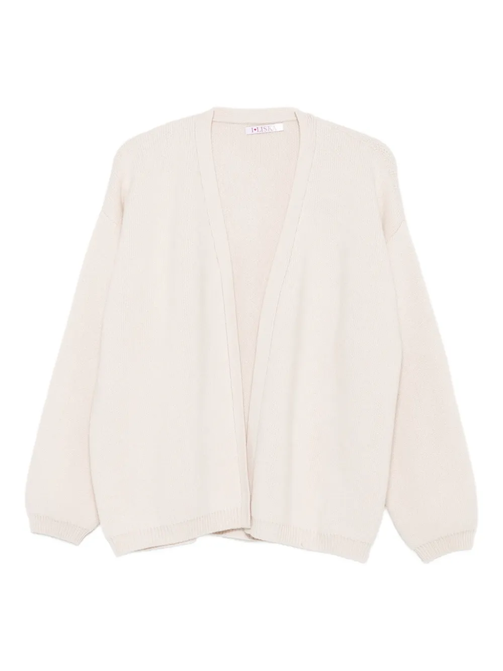 Liska Balloon-sleeve Cardigan In Neutral