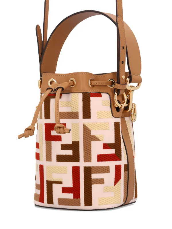 FENDI モン トレゾール バケットバッグ ミニ | ニュートラル | FARFETCH JP