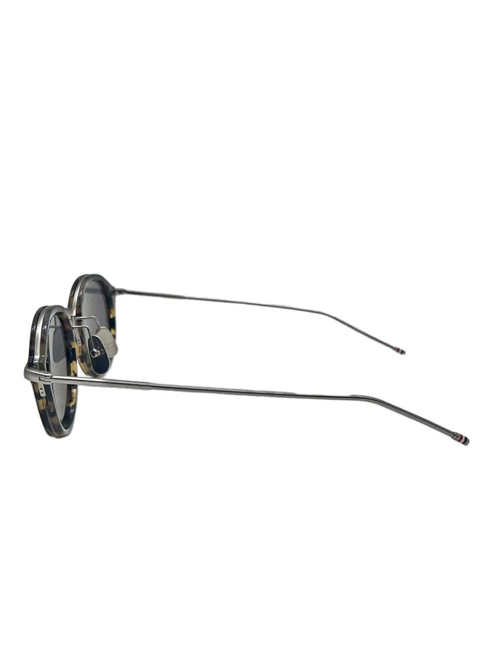 Thom Browne Eyewear Zonnebril met rond montuur Bruin