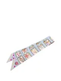 Hermès Pre-Owned 20th Century Story Silk Twilly Scarf scarves - Blue