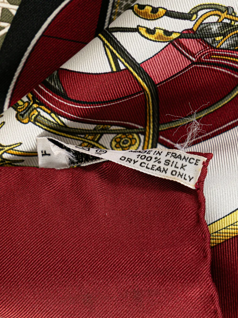 Pre-owned Hermes 20th Century Les Voitures A Transformation Silk Scarf Scarves In White