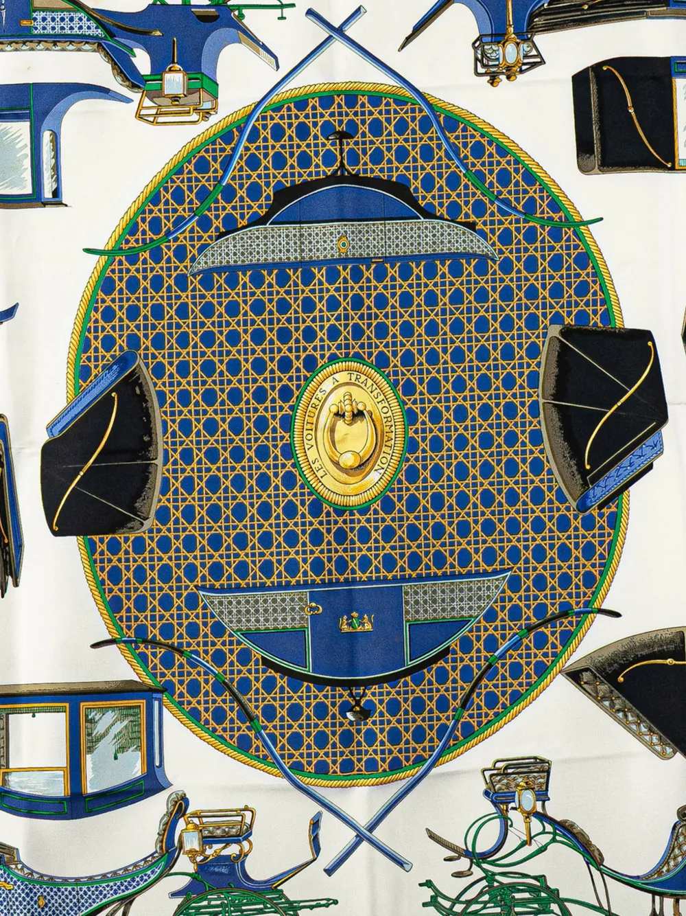 Hermès Pre-Owned 20th Century Les Voitures A Transformation Silk Scarf scarves | Image 2
