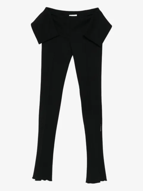 Off-White pantalon évasé à volants