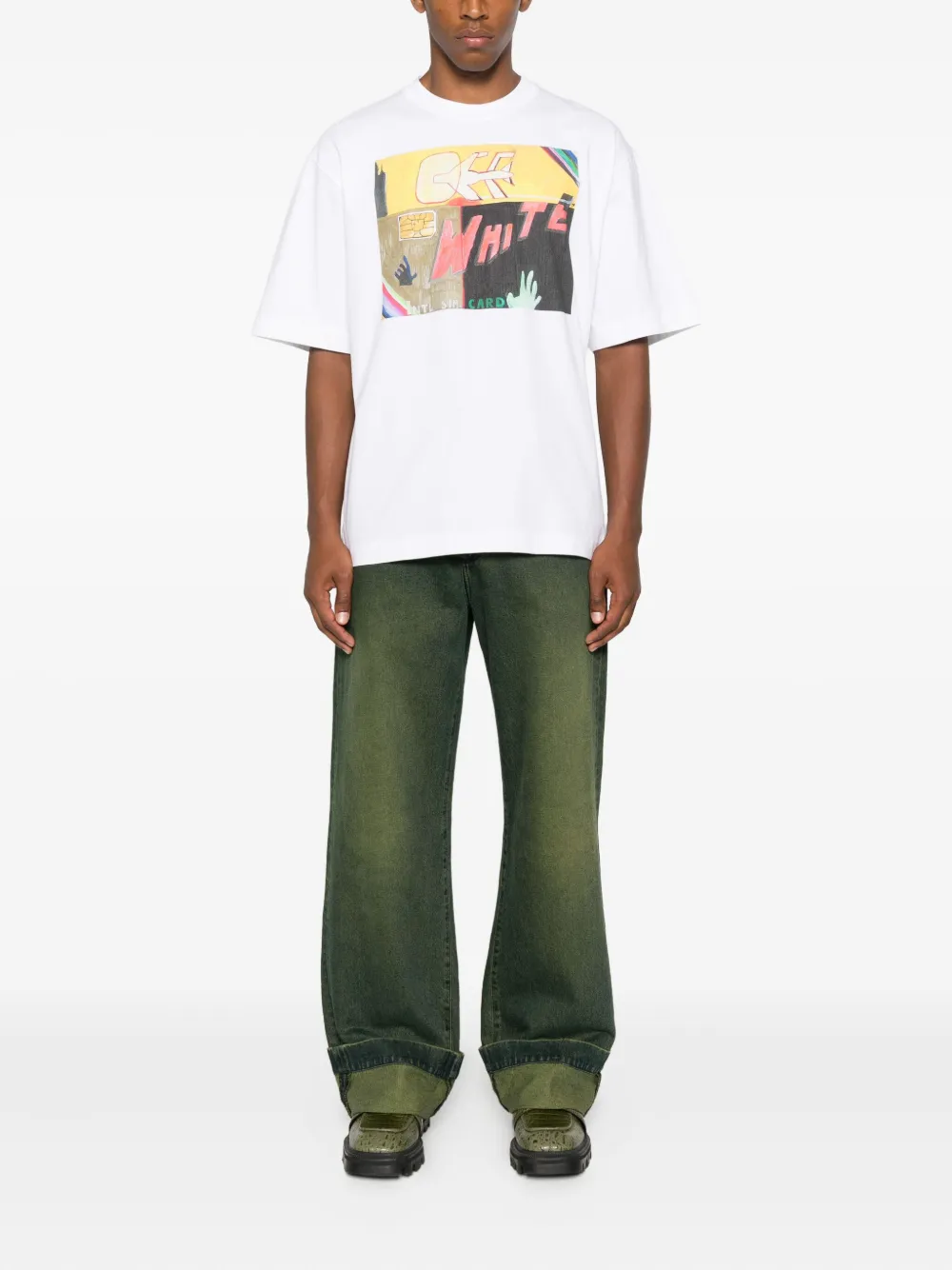 Off-White تيشيرت بطبعة جرافيك | تيشيرتات | Image 2