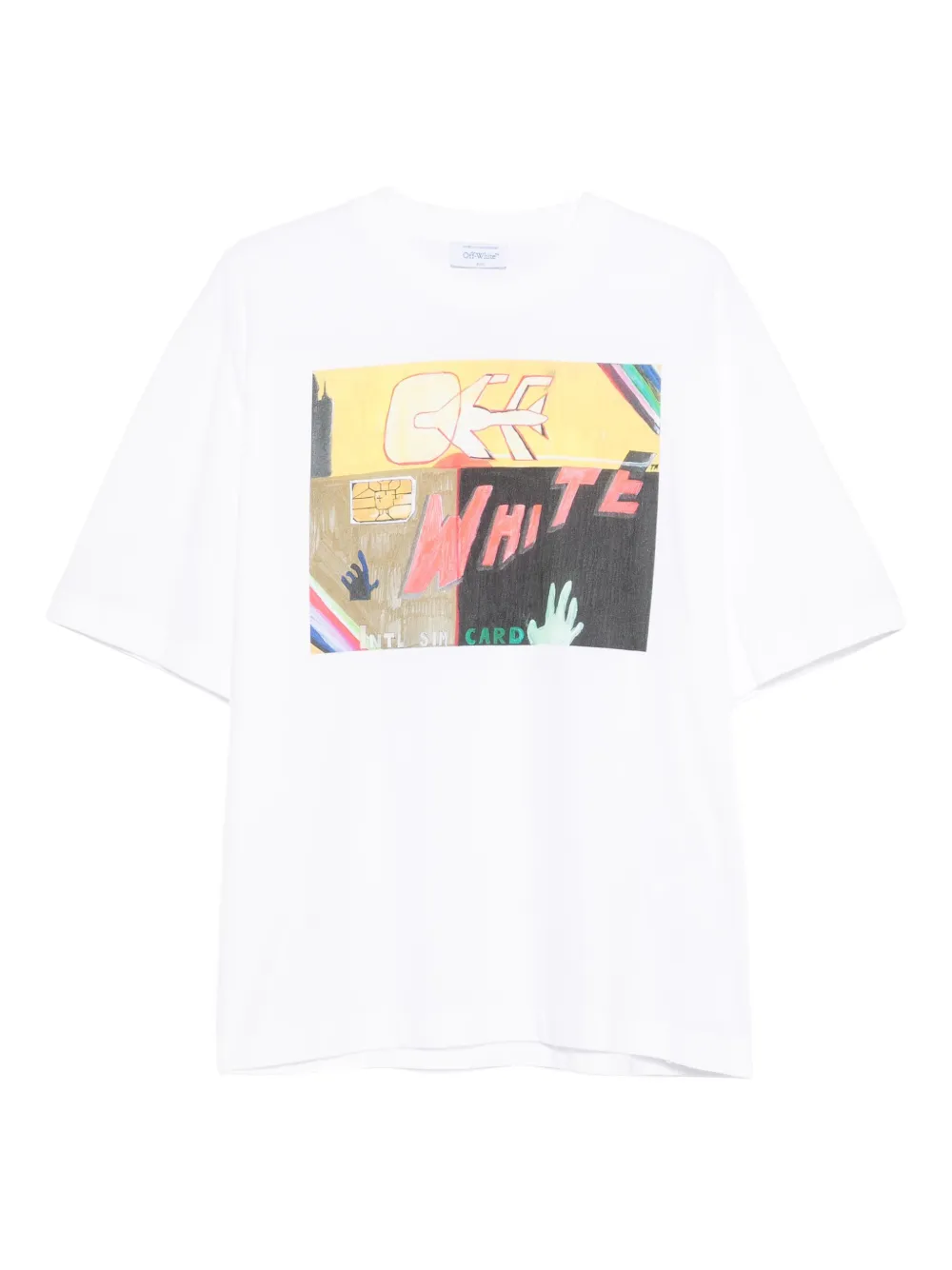 Off-White グラフィック Tシャツ - ホワイト Off-White グラフィック Tシャツ - ホワイト