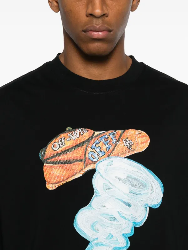 Off-White graphic-print T-shirt | Black | FARFETCH GE
