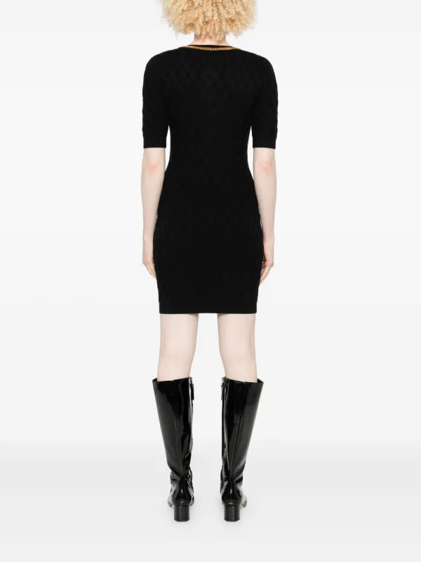 Elisabetta Franchi チェーンディテール ドレス | ブラック | FARFETCH JP