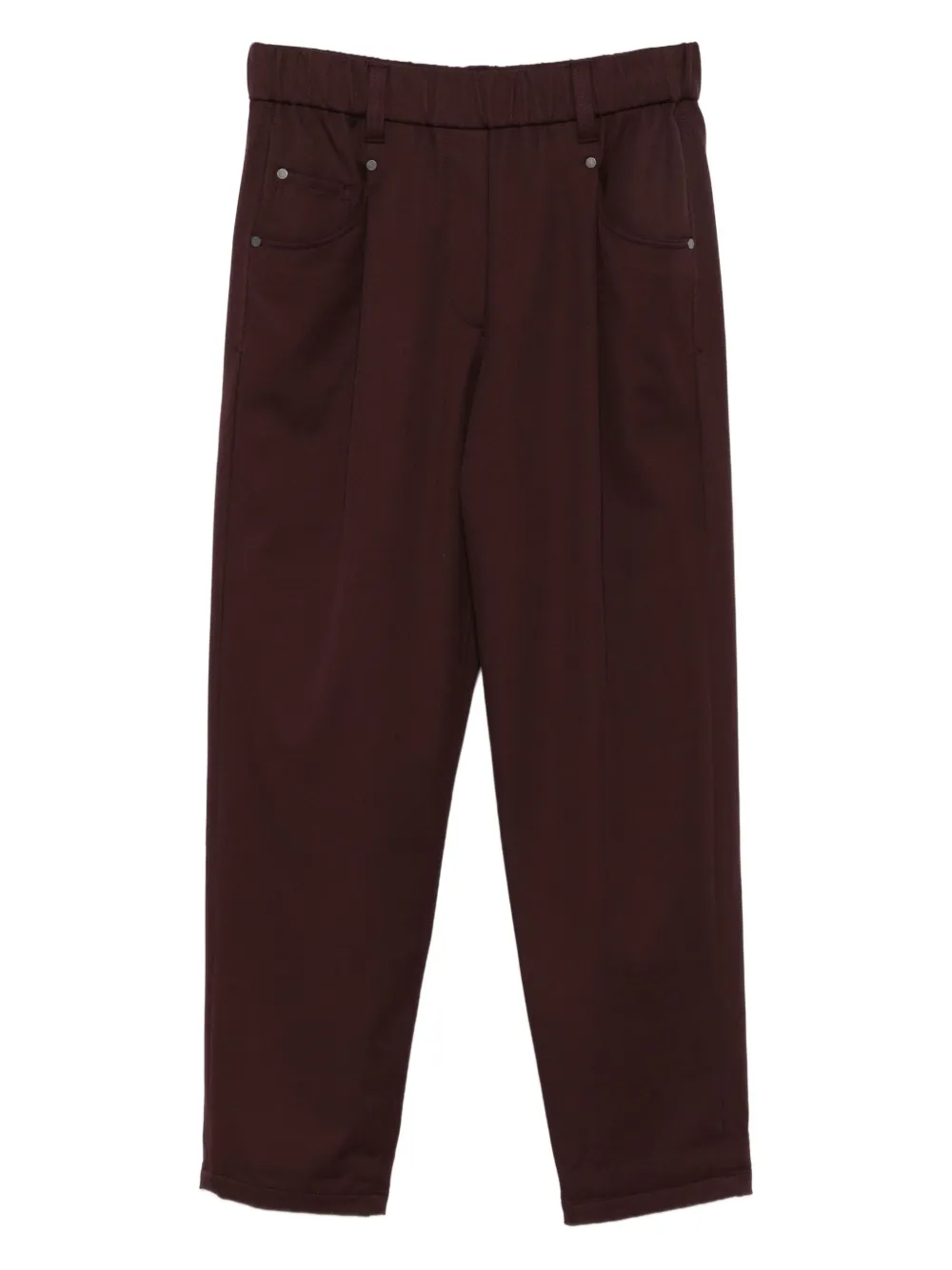 Brunello Cucinelli elasticated-waist pocket trousers | Brown | Image 1