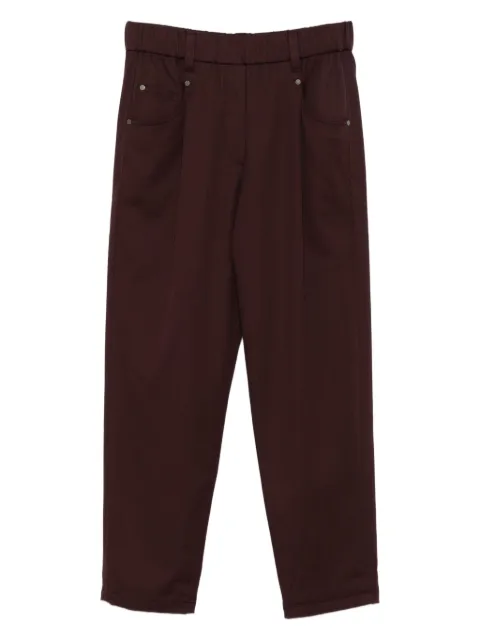 Brunello Cucinelli elasticated-waist pocket trousers