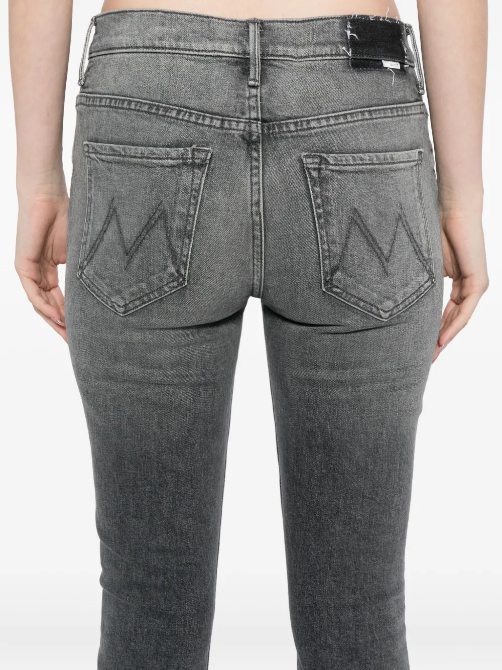 MOTHER Insider cropped jeans Grijs