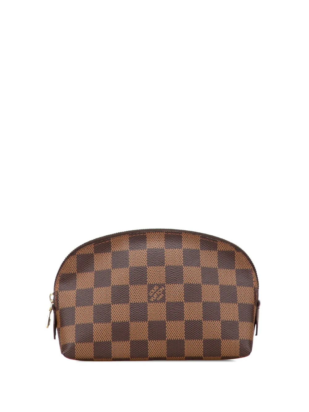 Pre-owned Louis Vuitton 2005 Damier Ebene Cosmetic Pouch In Brown