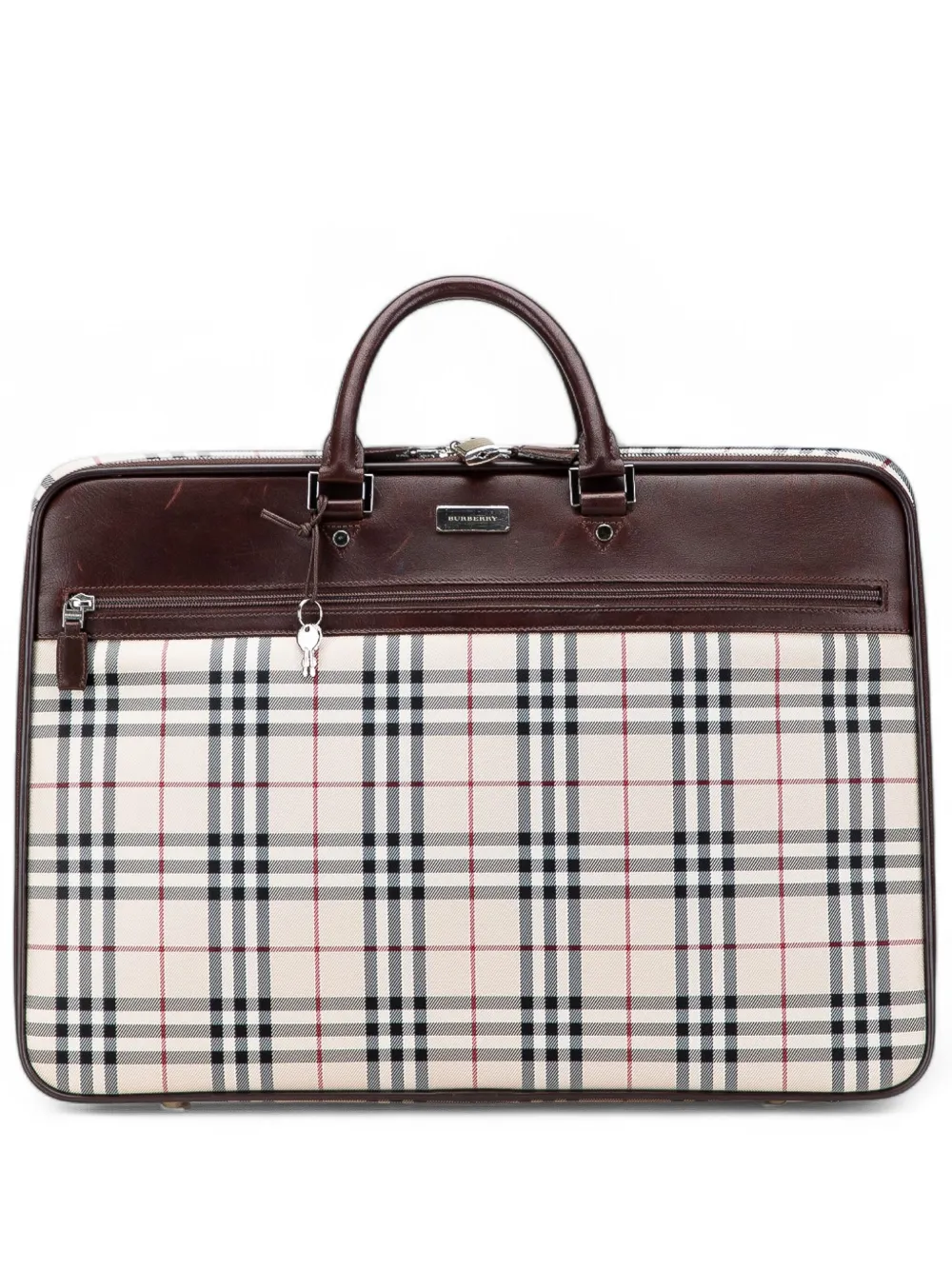 Burberry Pre-Owned 2000-2017 House Check Canvas travel bag | Brown | Image 1