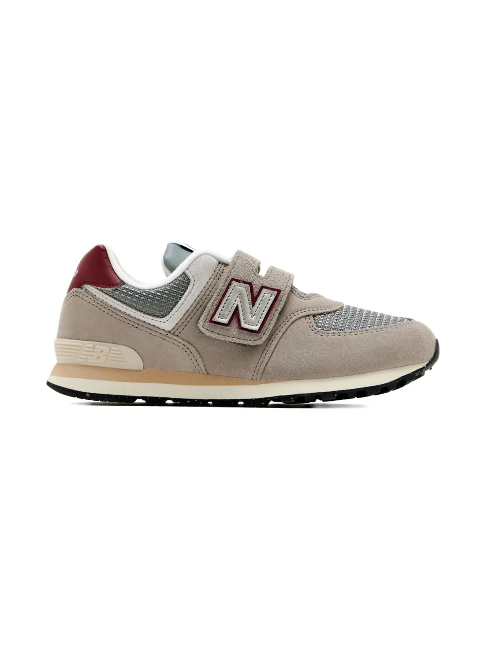 New Balance Kids 574 logo-detail sneakers Brown