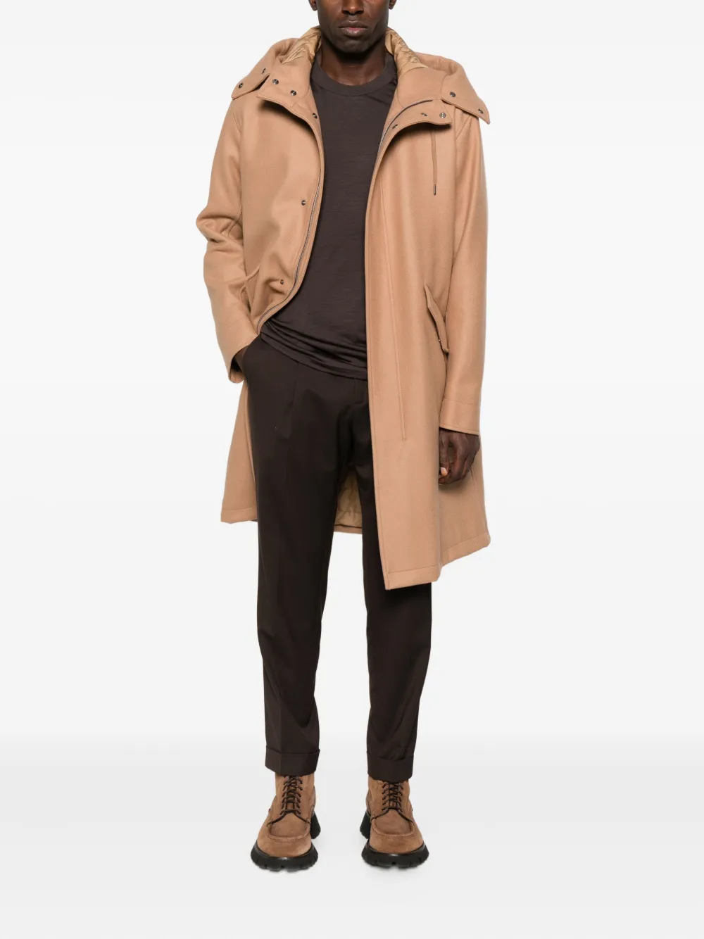 Briglia 1949 Tiberios cuffed trousers - Bruin