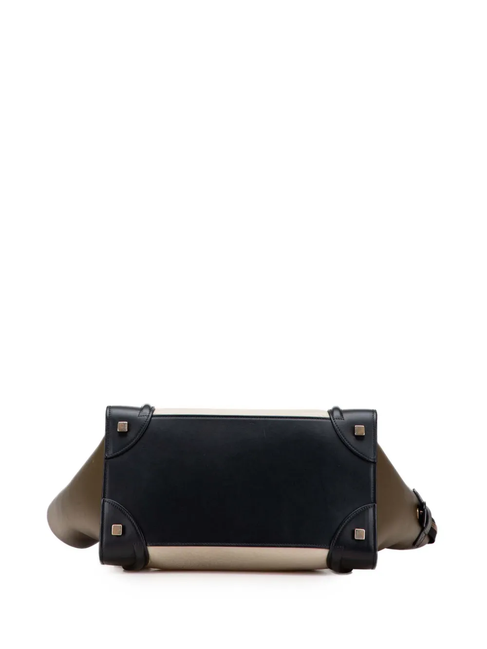 2014 Mini Tricolor Calfskin Luggage Tote Handbag