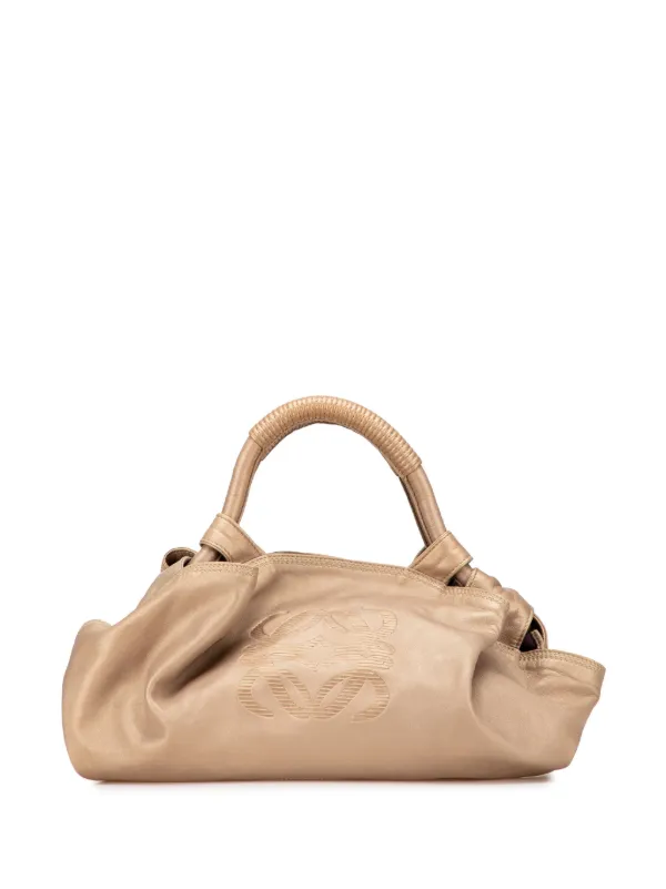 Loewe Pre-Owned 2000-2015 Metallic Nappa Aire Hobo Bag Gold