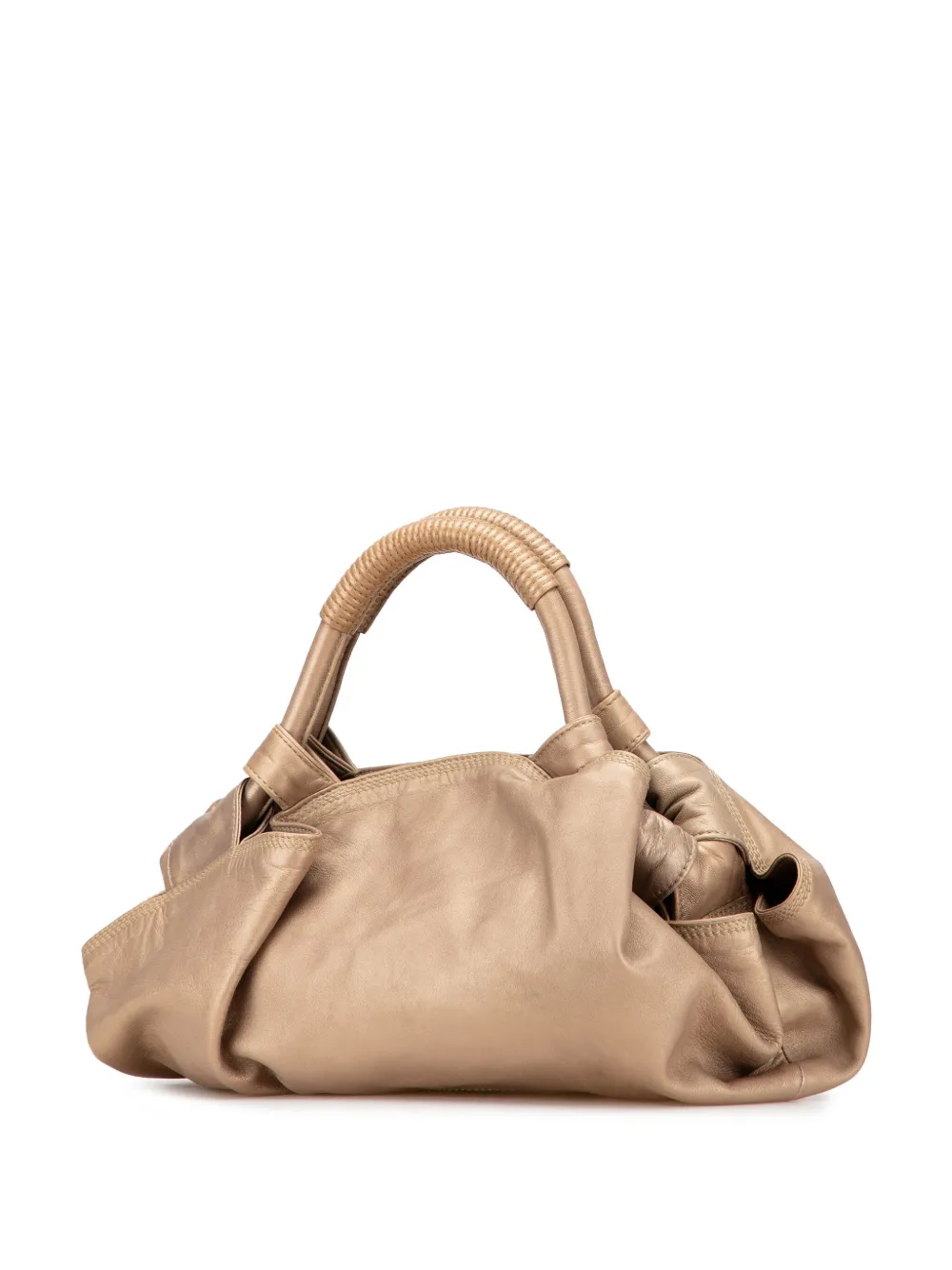 Pre-owned Loewe 2000-2015 Metallic Nappa Aire Hobo Bag In Gold