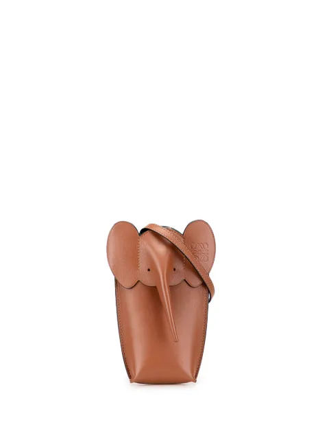 Loewe Pre-Owned bolsa crossbody Leather Elephant Pocket 2022