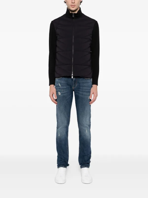 Emporio Armani ダメージ ジーンズ | ブルー | FARFETCH JP