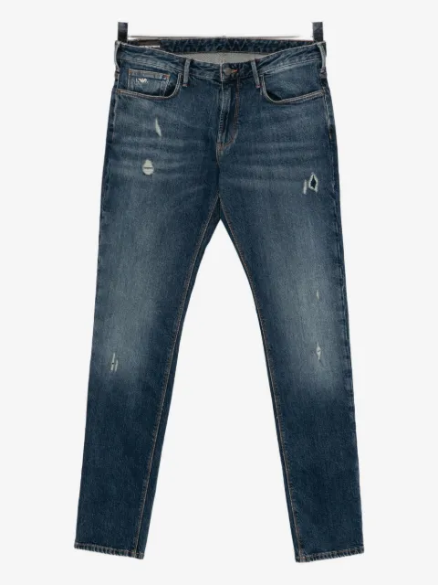 Emporio Armani jean à effet usé