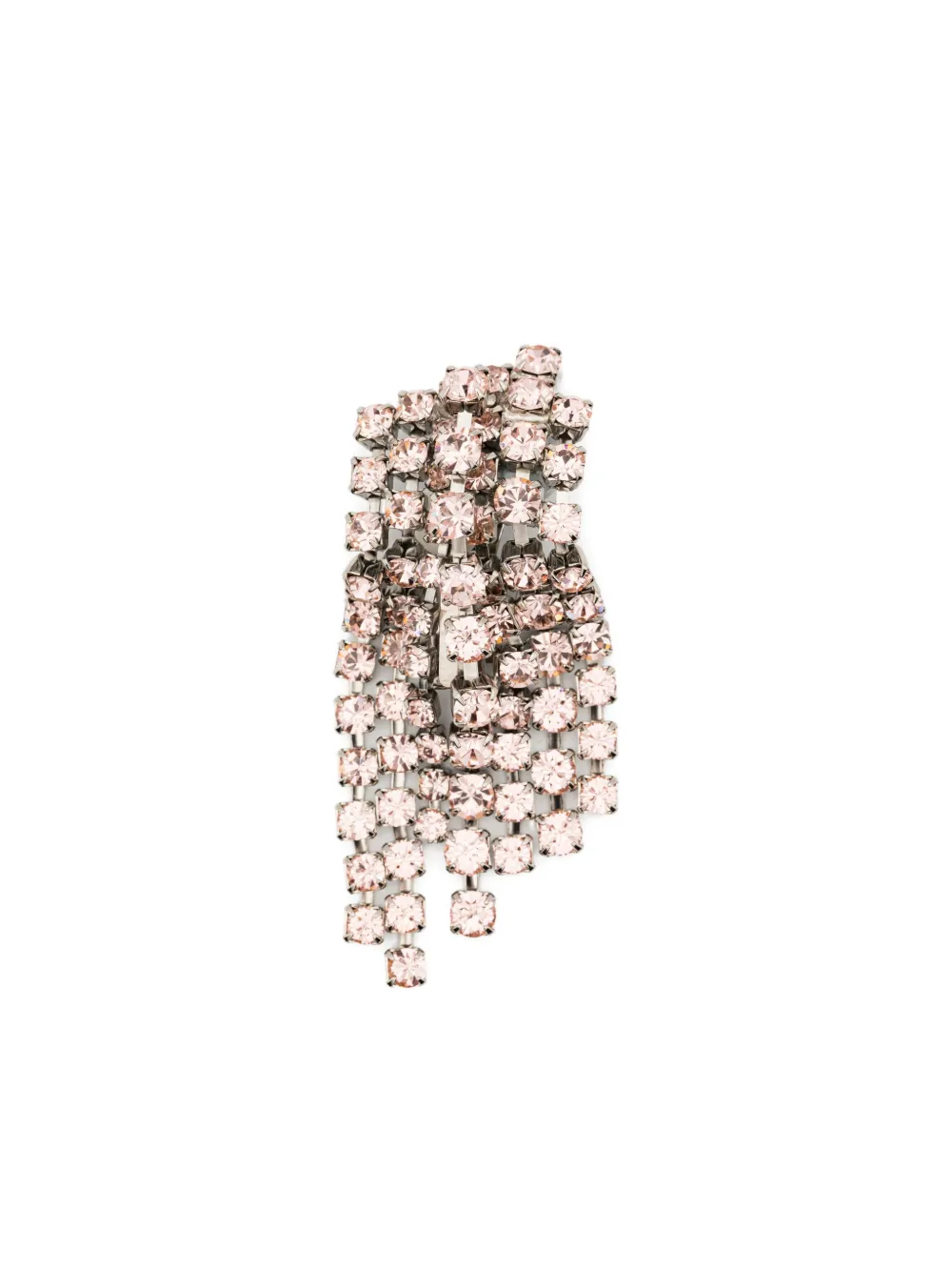 Helene Zubeldia Crystal-embellished Drop Earring In Silver
