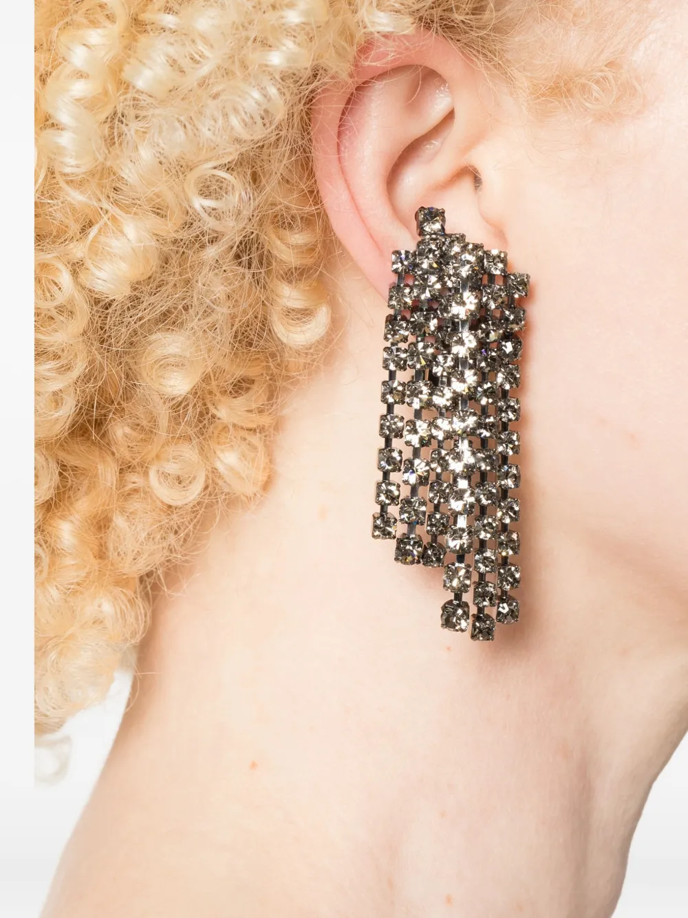 Helene Zubeldia crystal-embellished earrings - Zilver