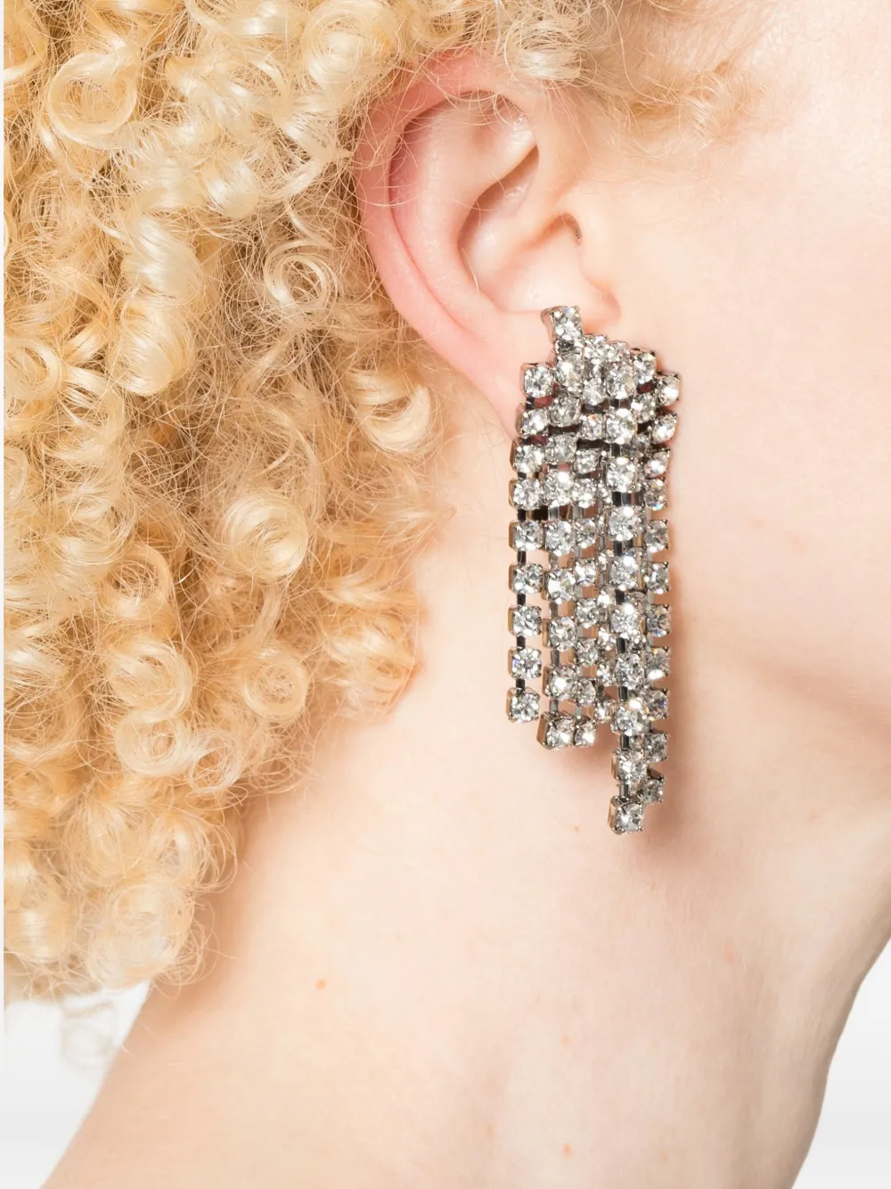 Helene Zubeldia crystal-embellished earrings - Zilver