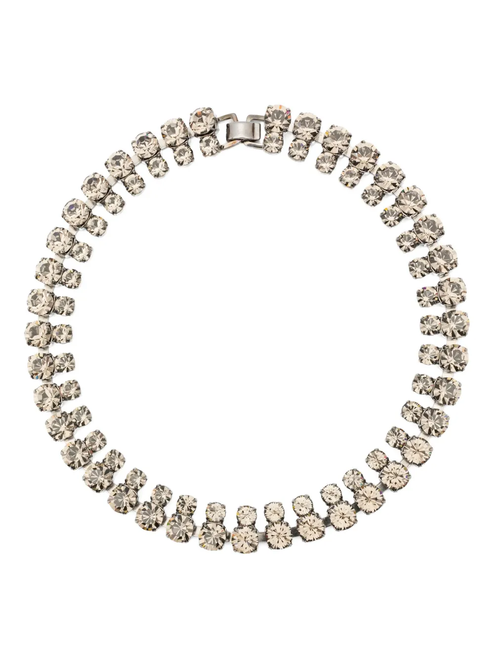 Helene Zubeldia Crystal-embellished Necklace In Gold