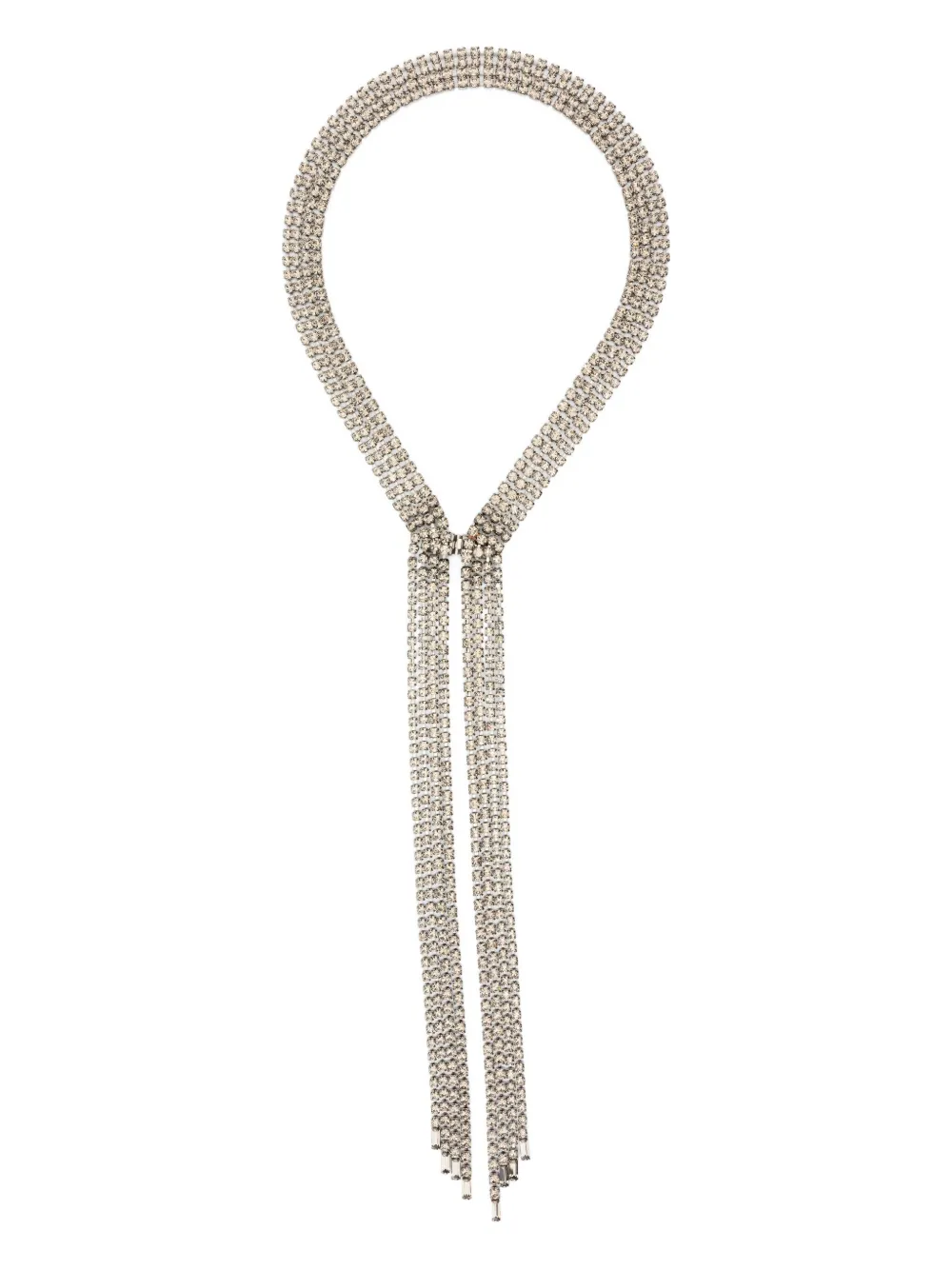 Helene Zubeldia crystal-tassel necklace | Silver | Image 1