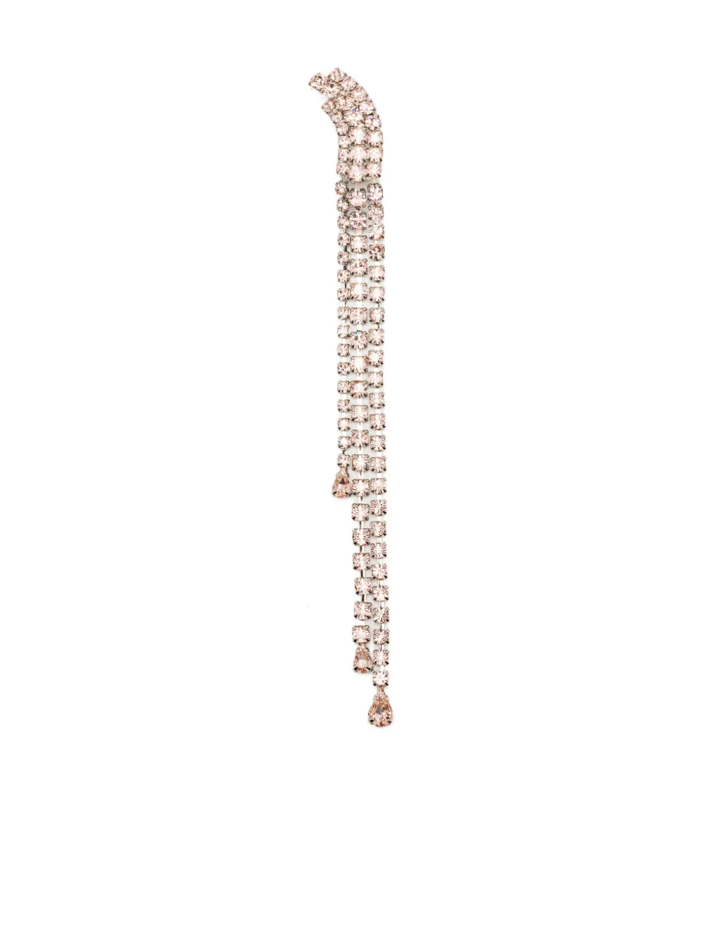 Helene Zubeldia Crystal-embellished Drop Earring In Gold