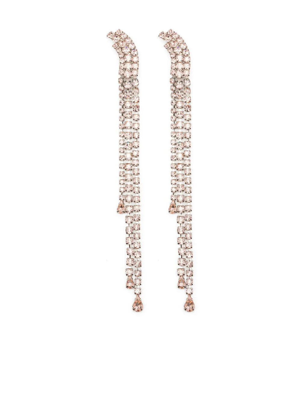 Helene Zubeldia crystal-embellished drop earring | Silver | Image 1