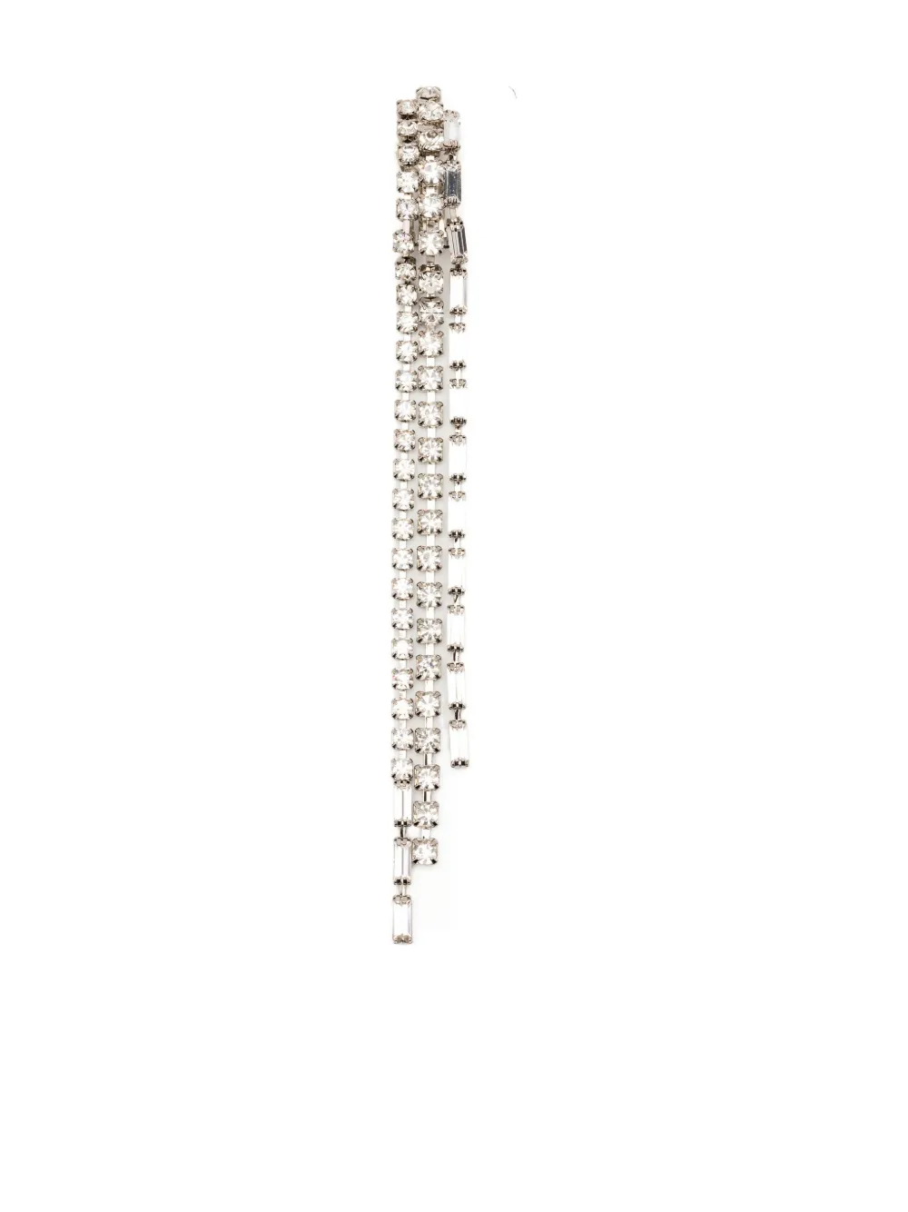Helene Zubeldia Crystal-embellished Earrings In Silver