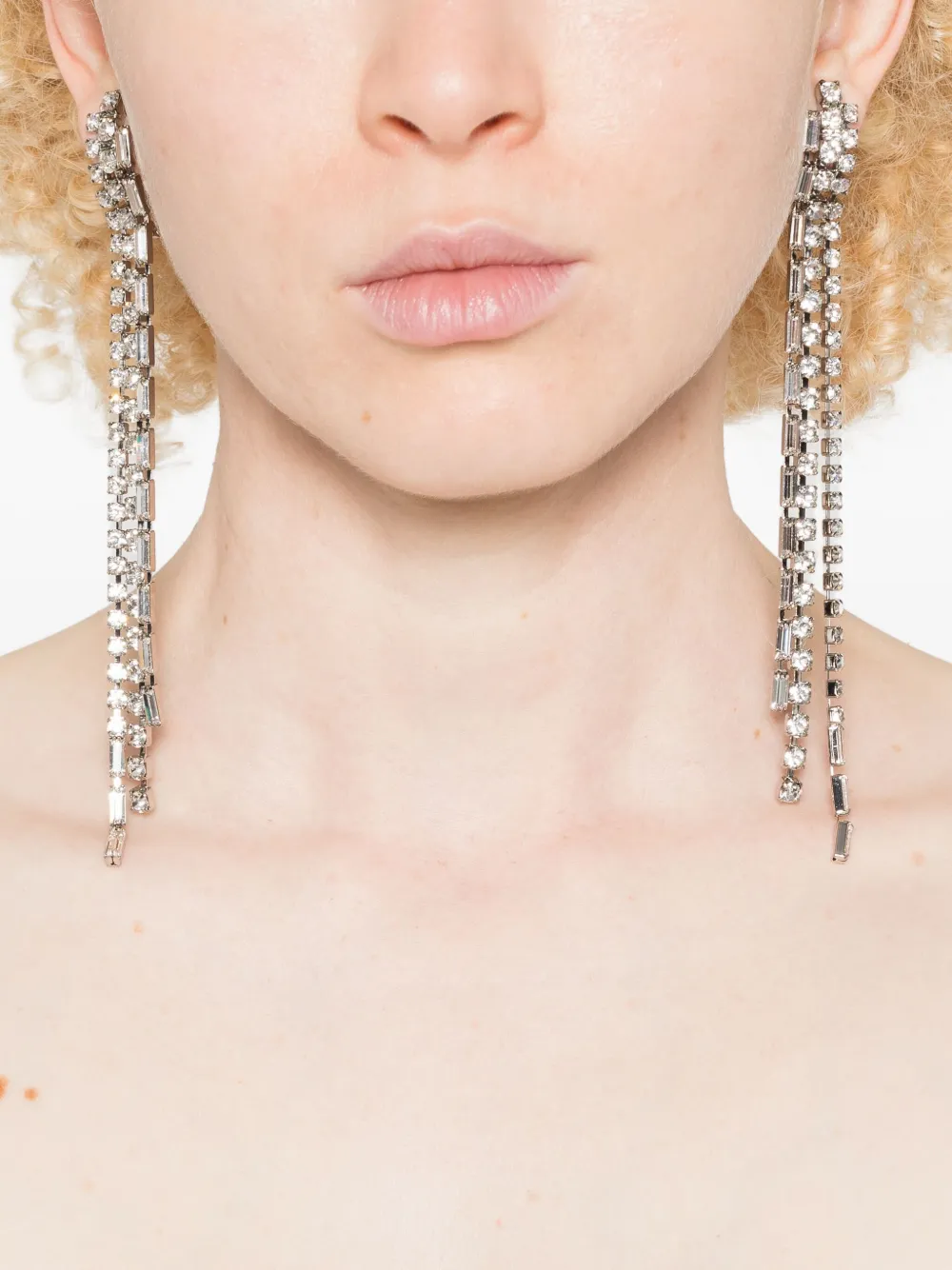 Helene Zubeldia crystal-embellished earrings - Zilver