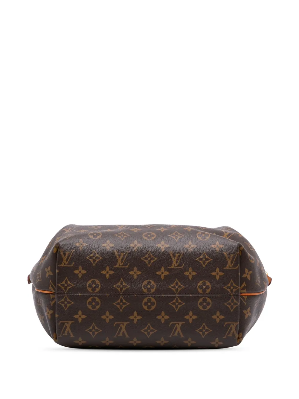 Pre-owned Louis Vuitton 2015 Monogram Turenne Pm Satchel In Brown