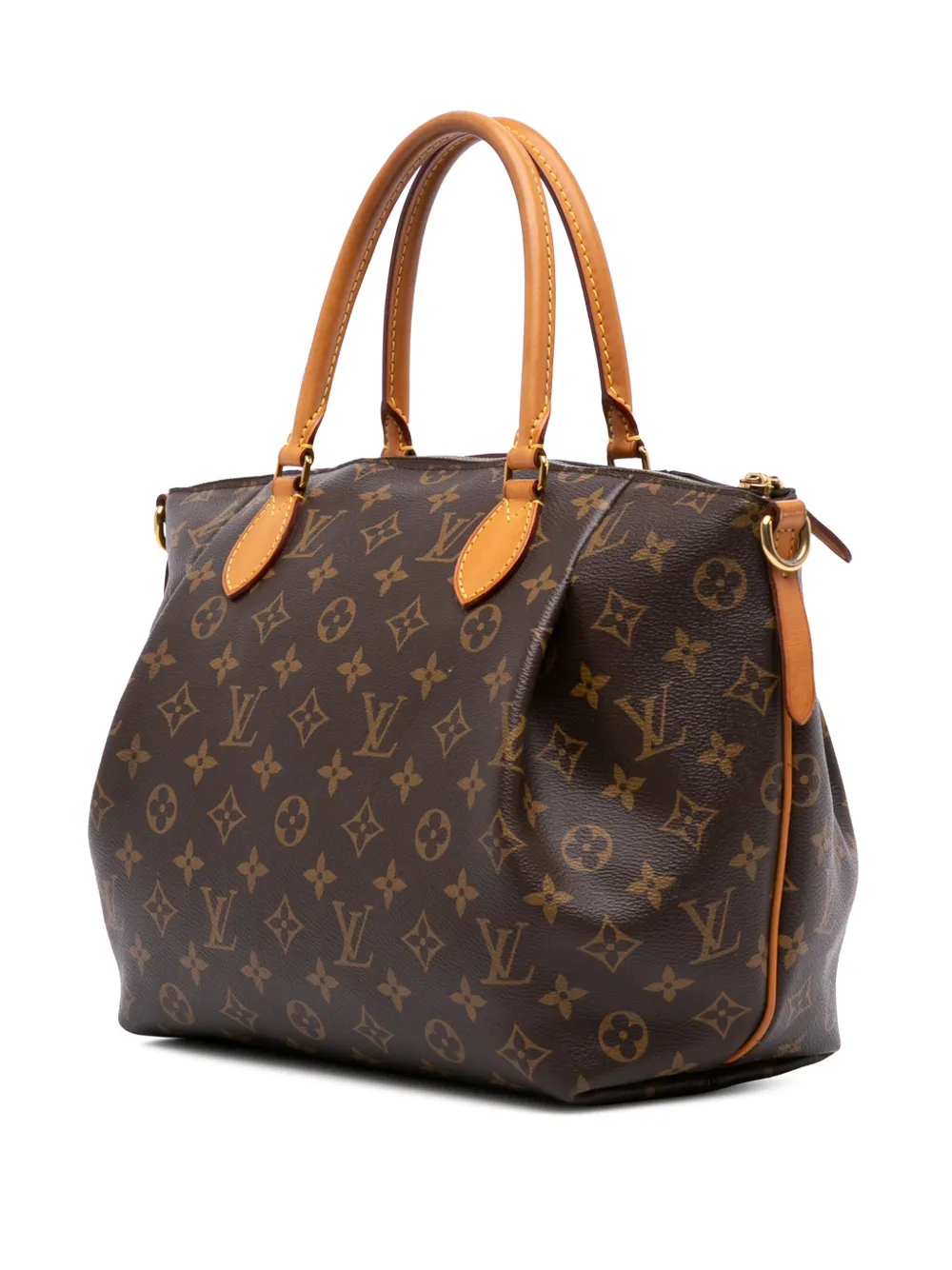 Pre-owned Louis Vuitton 2015 Monogram Turenne Pm Satchel In Brown