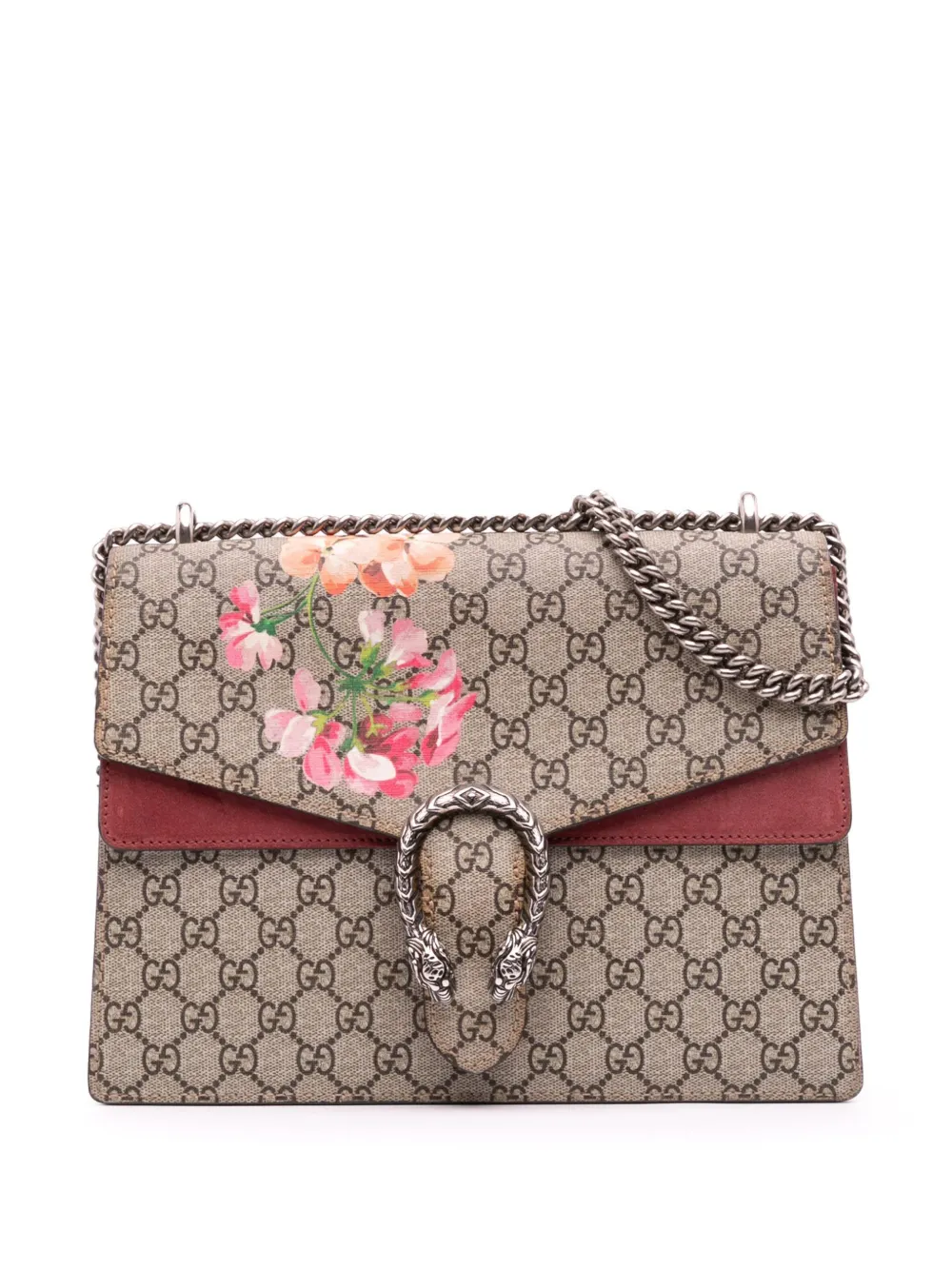 Gucci Pre-Owned 2016-2025 Medium GG Supreme Blooms Dionysus shoulder bag | Brown | Image 1