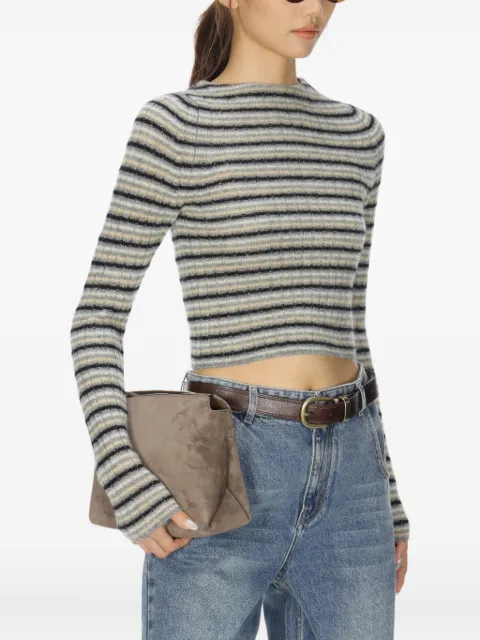 Auralee 条纹图案毛衣