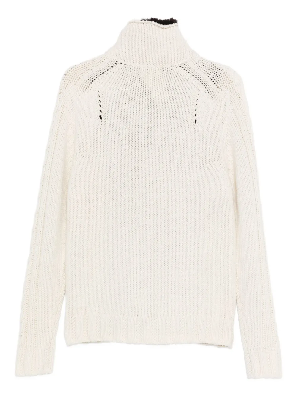 Versace Pre-Owned 2000s cable-knit zip-up cardigan | Image 2