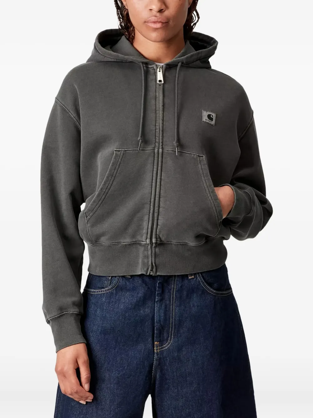 Carhartt WIP Hoodie met rits Grijs