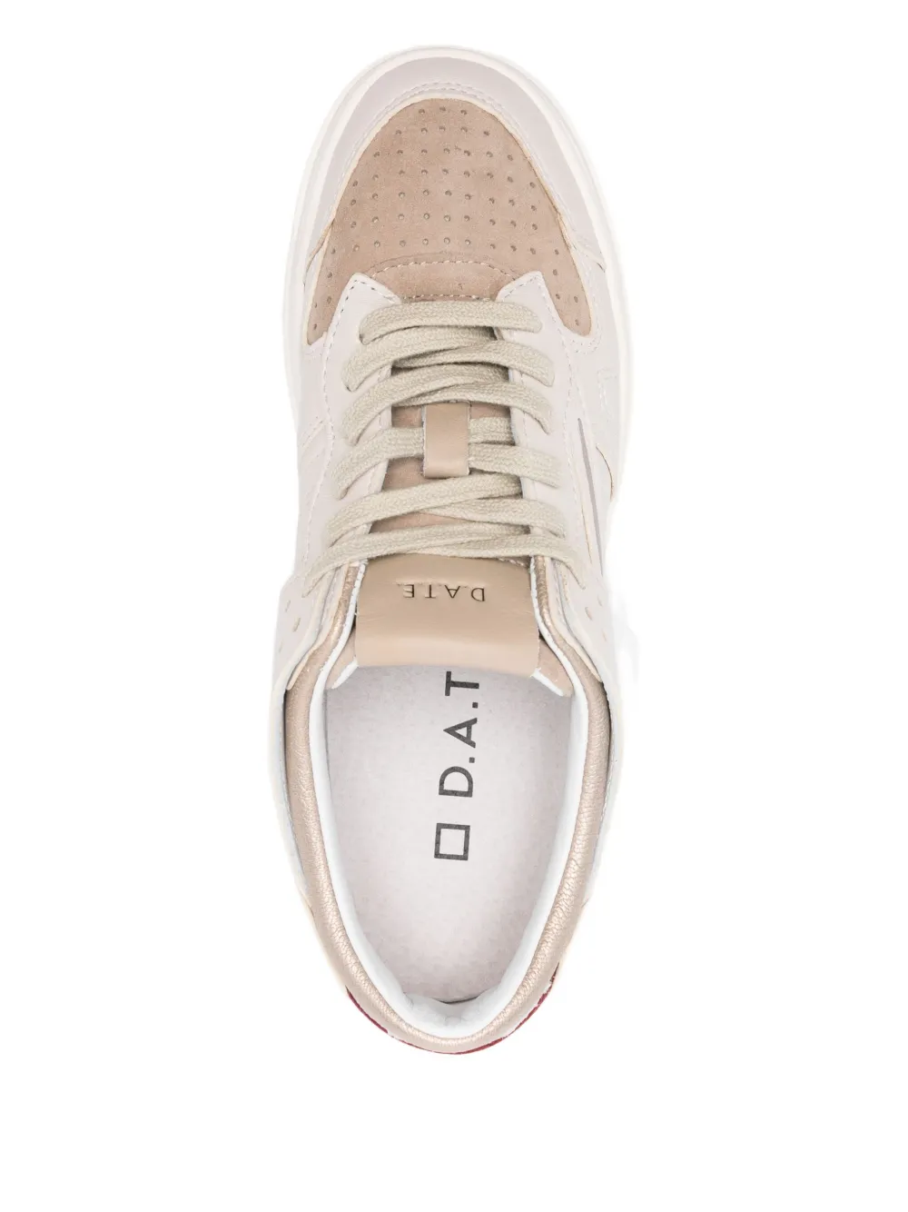 D.A.T.E. panelled leather sneakers White
