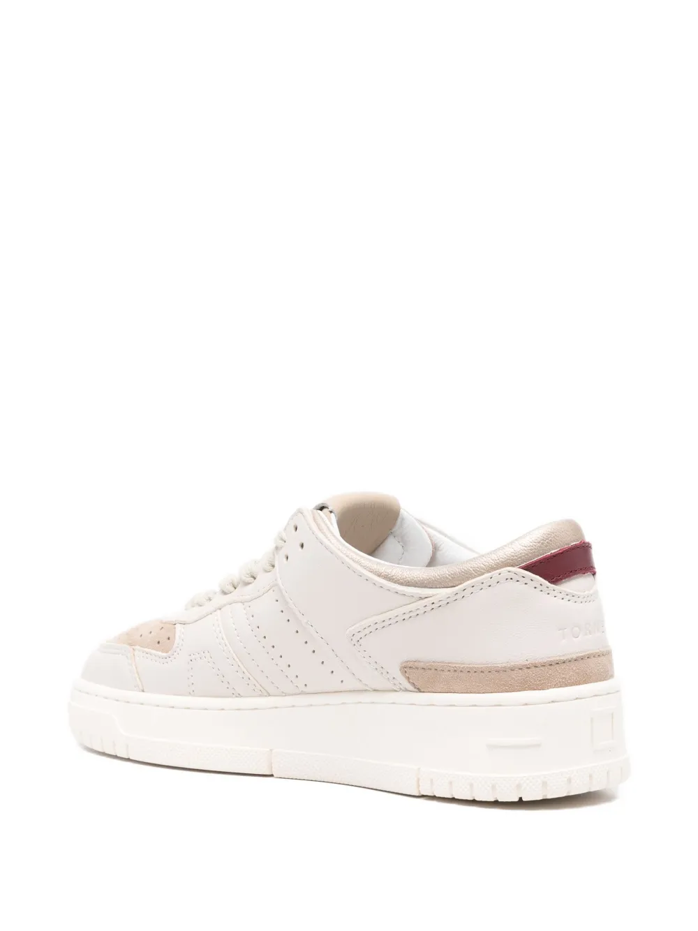 D.A.T.E. panelled leather sneakers White
