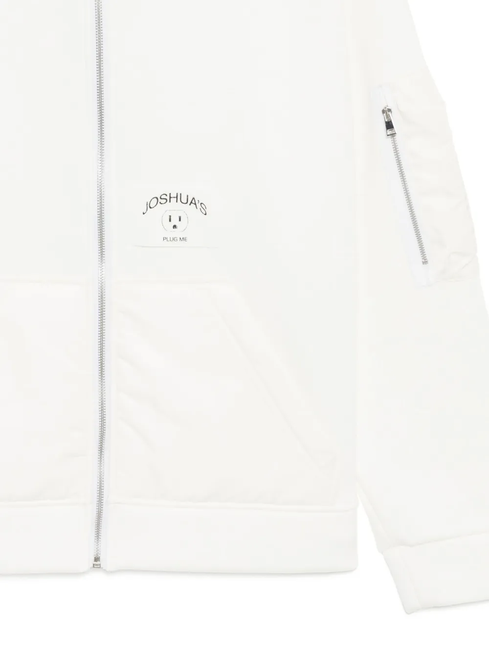 Joshua Sanders Plug Me Hoodie In White