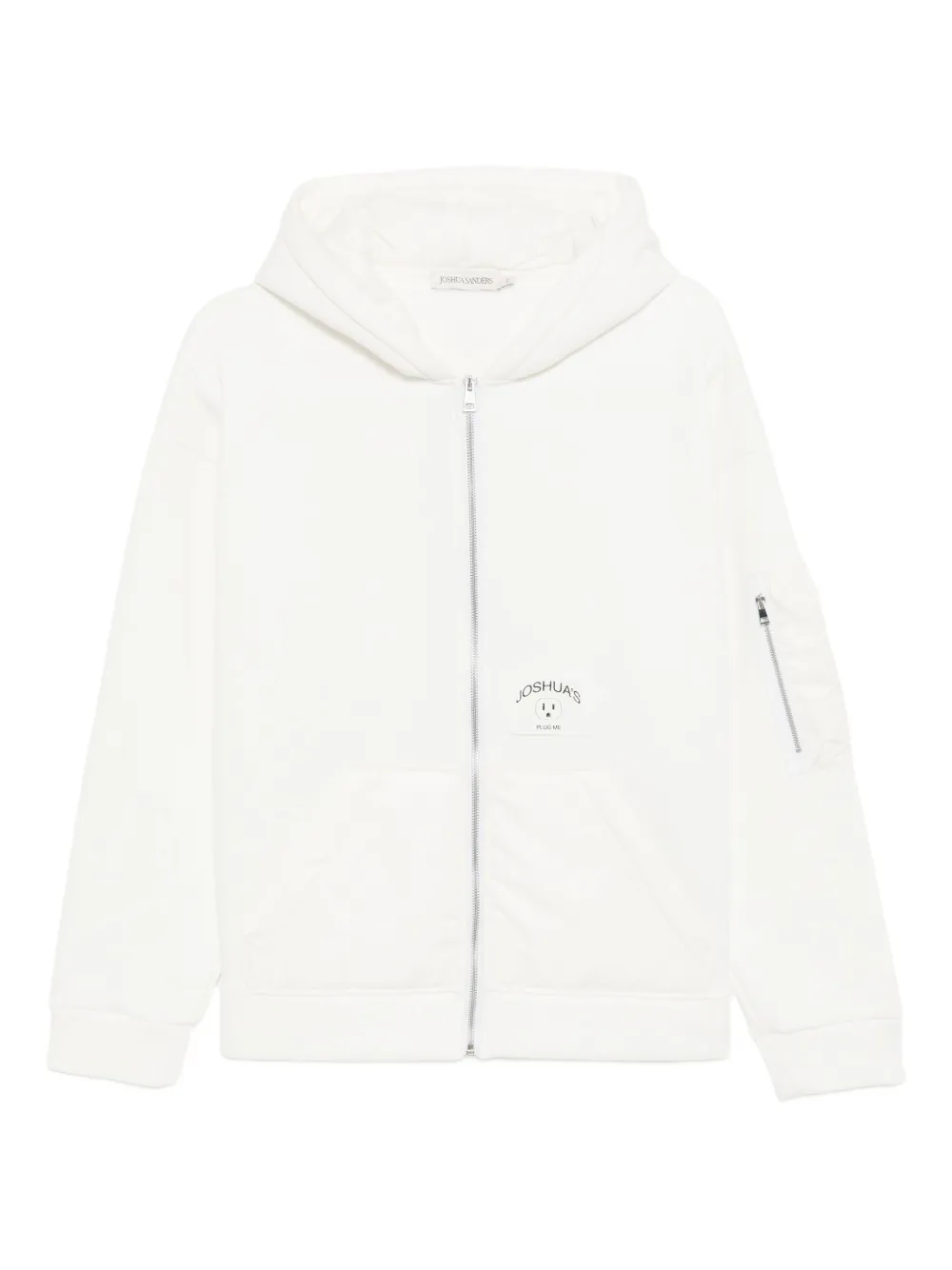 Joshua Sanders Plug Me Hoodie In White