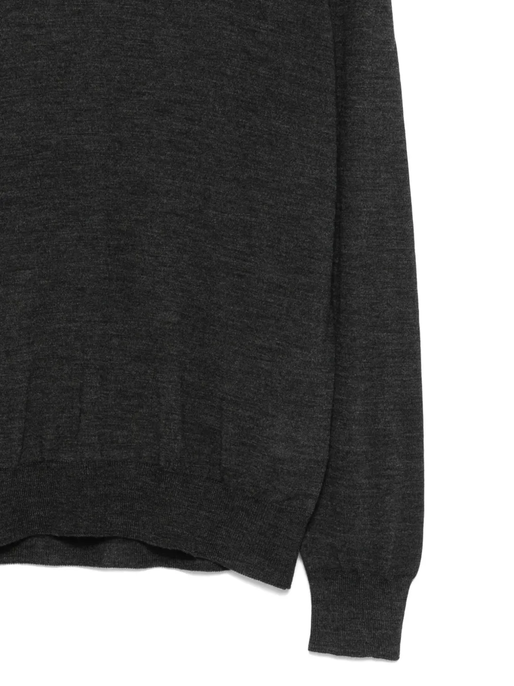 Barba Napoli Turtleneck Wool Sweater In Gray