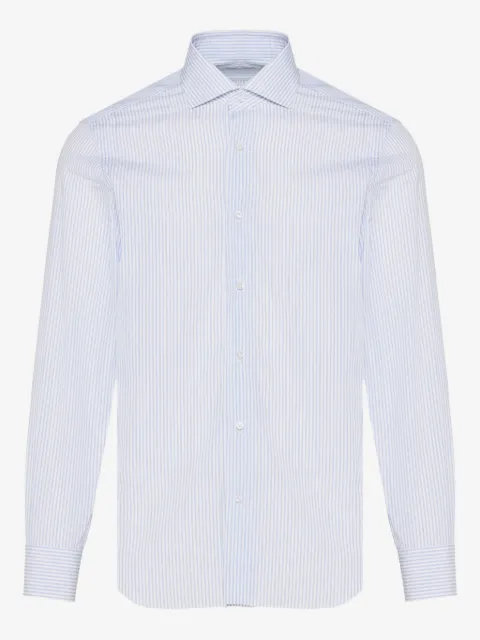 Barba striped button-down shirt