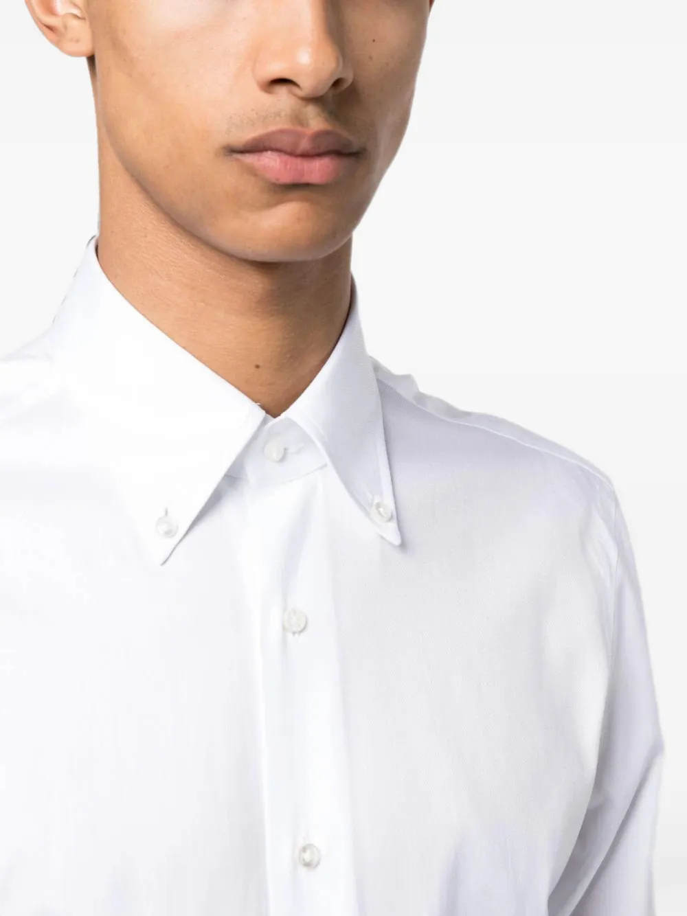 Barba Button-down overhemd Wit